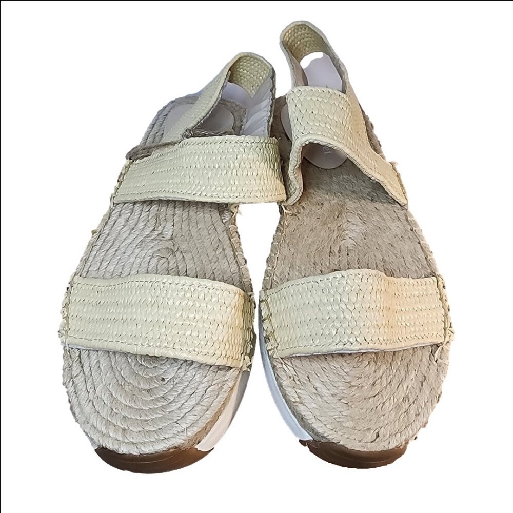 Cool Planet Steve Madden Sirrius Espadrille Sandals 8.5M Raffia Slingback NWT